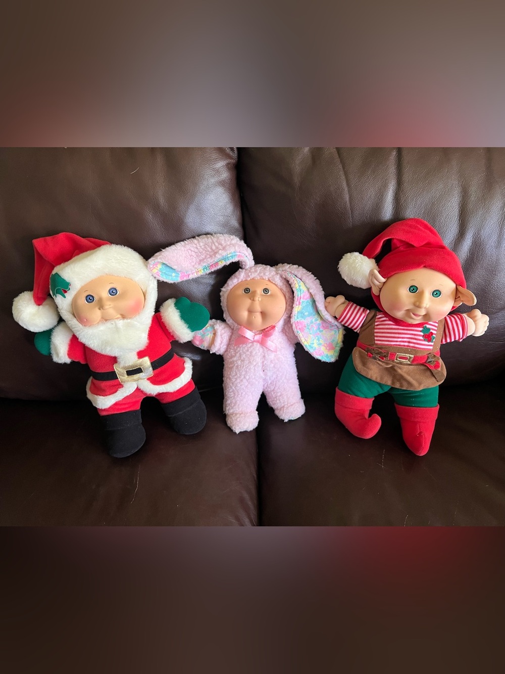 Vintage set of 3 Cabbage Patch Kids - 2 Holiday Plush; 1 Babyland Easter